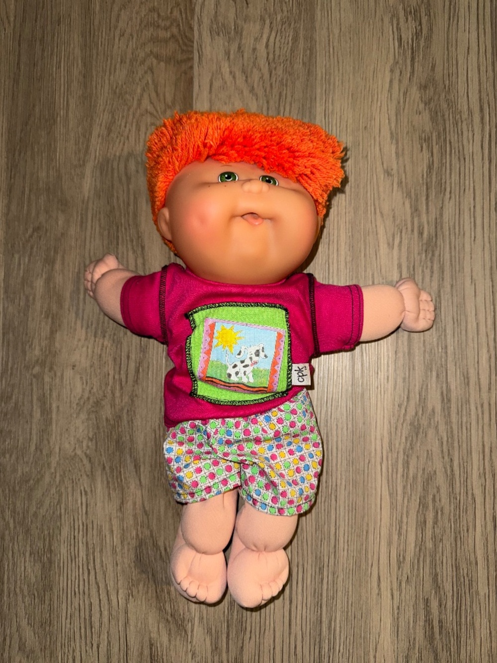 Vintage 90s Cabbage Patch Kids Doll Orange Hair Soft Body‎ Collectible Nostalgia